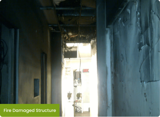 fire damage structure