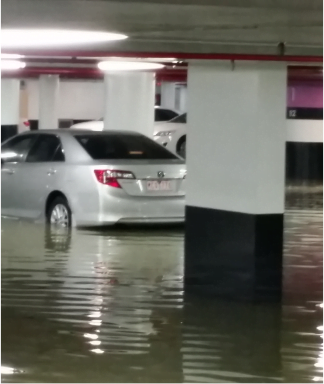 car in flood